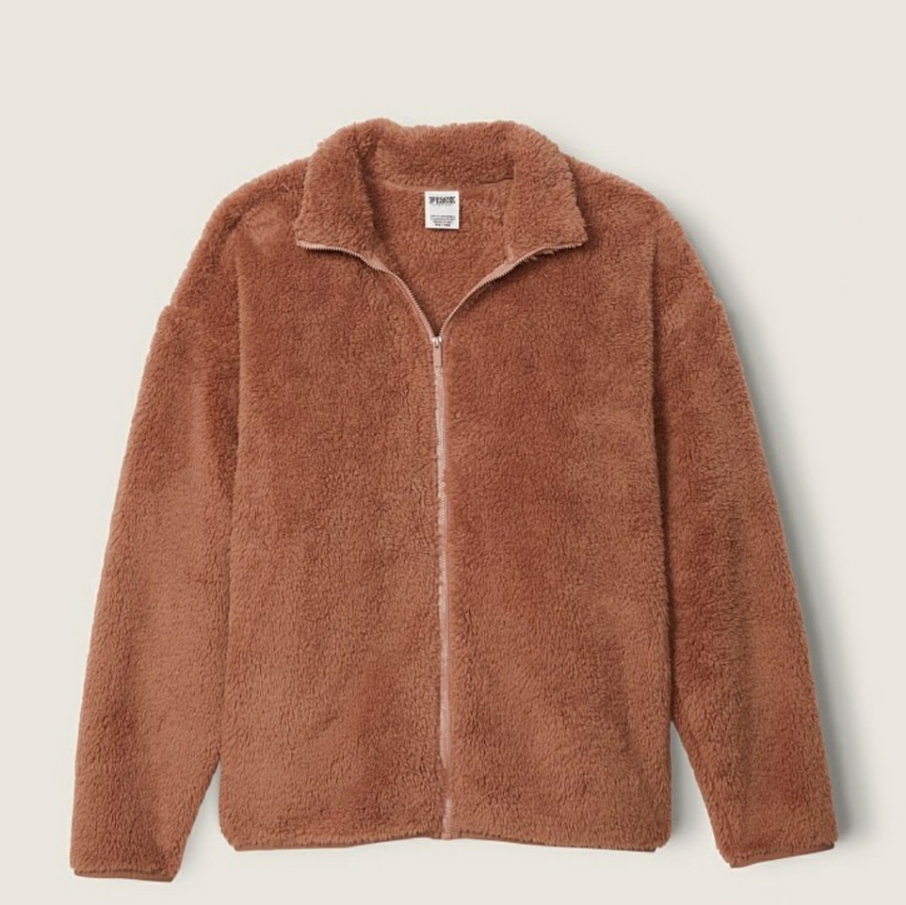 Victoria Secret Pink Teddy Full Zip Jacket